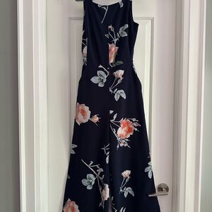 Wilfred Navy Blue Floral Jumpsuit